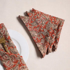 Kalamkari hand table napkins (set of 4) 14 - handcrafted