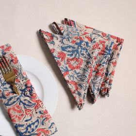 Kalamkari hand table napkins (set of 4) 15 - handcrafted