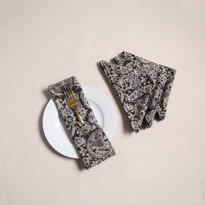 Kalamkari hand table napkins (set of 4) 16 - handcrafted
