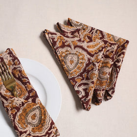 Kalamkari hand table napkins (set of 4) 18 - handcrafted
