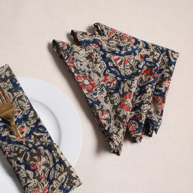 Kalamkari hand table napkins (set of 4) 19 - handcrafted
