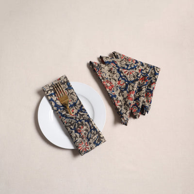 Kalamkari hand table napkins (set of 4) 19 - handcrafted