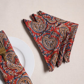 Kalamkari hand table napkins (set of 4) 21 - handcrafted