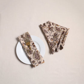 Kalamkari hand table napkins (set of 4) 25 - handcrafted