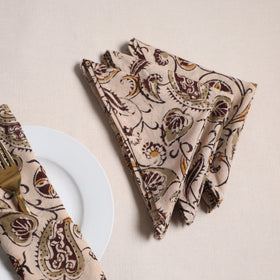 Kalamkari hand table napkins (set of 4) 25 - handcrafted