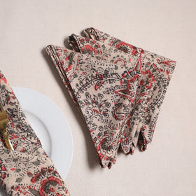 Kalamkari hand table napkins (set of 4) 26 - handcrafted
