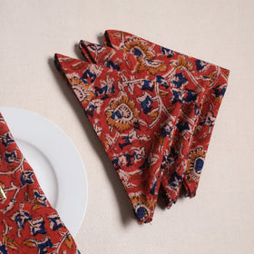 Kalamkari hand table napkins (set of 4) 27 - handcrafted