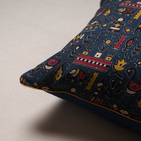 Kalamkari print cushion cover 40 - handcrafted
