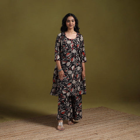 Kalamkari printed cotton 2pc kurta set for women 02