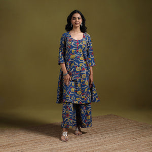 Kalamkari printed cotton 2pc kurta set for women 05