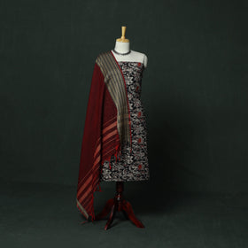 Kalamkari printed cotton 2pc unstitched dress material