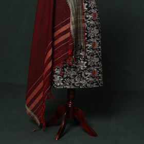 Kalamkari printed cotton 2pc unstitched dress material