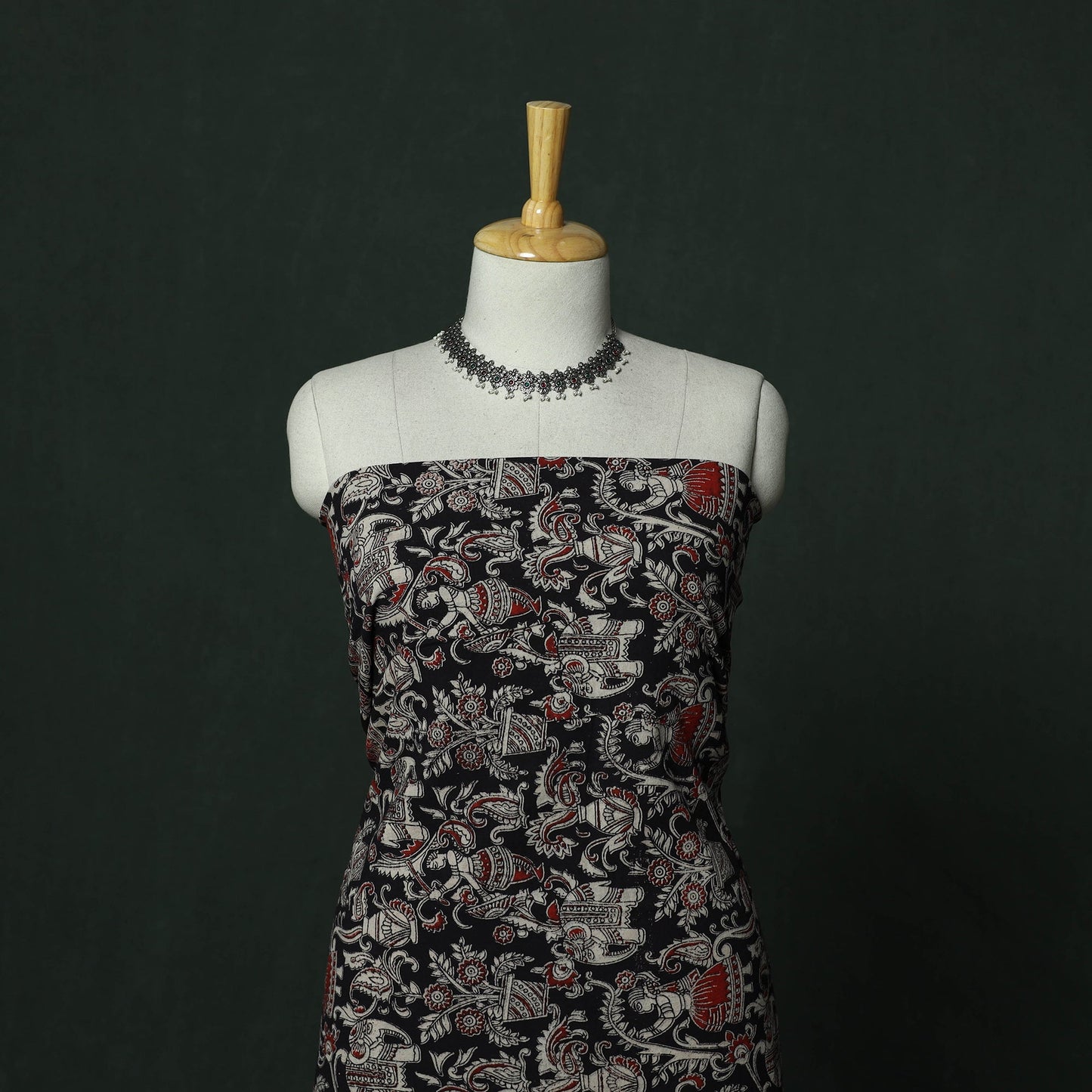 Kalamkari printed cotton 2pc unstitched dress material