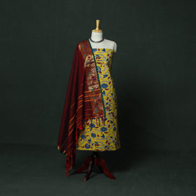 Kalamkari printed cotton 2pc unstitched dress material