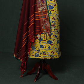 Kalamkari printed cotton 2pc unstitched dress material