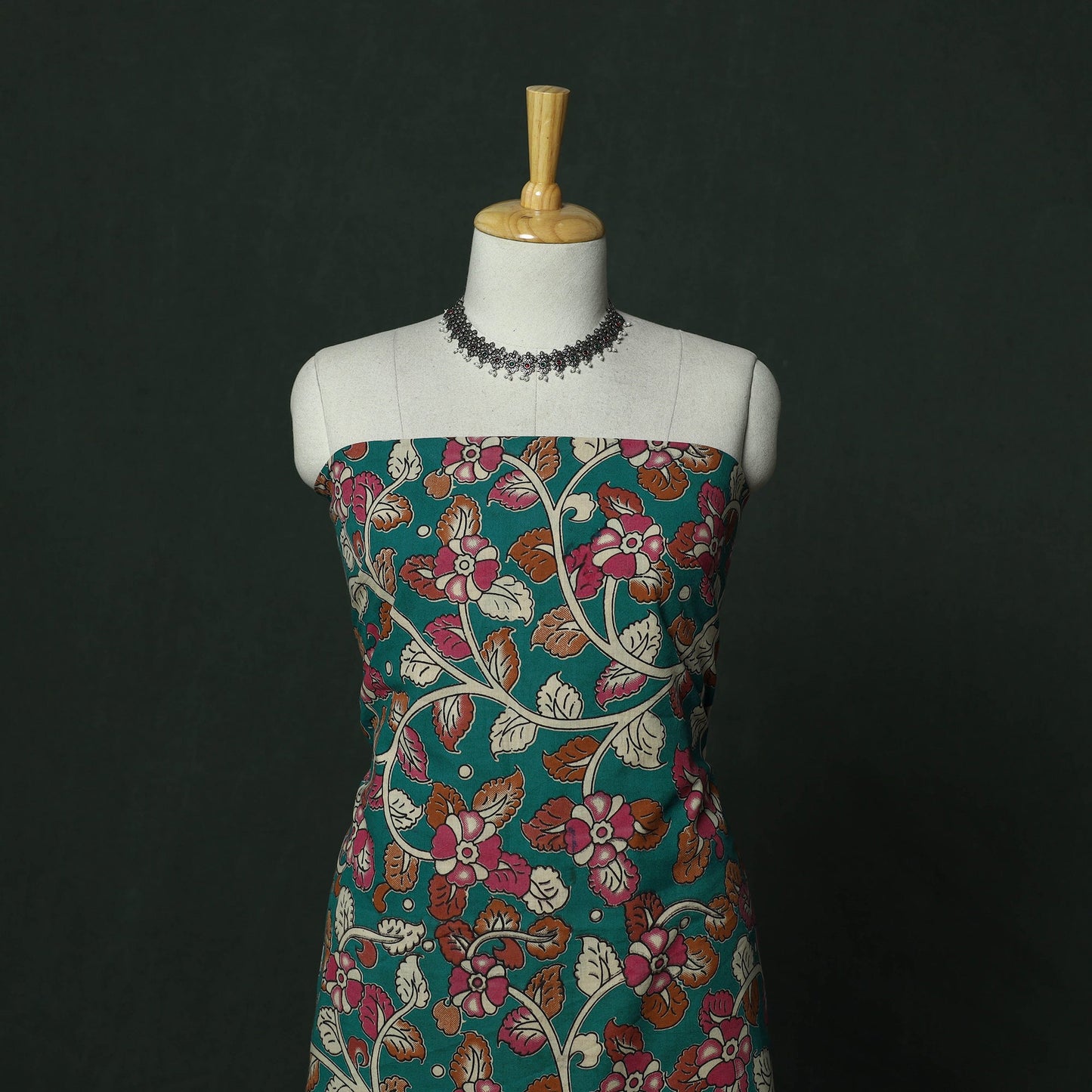 Kalamkari printed cotton 2pc unstitched dress material