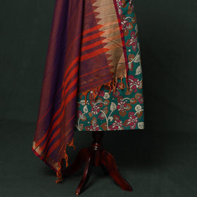 Kalamkari printed cotton 2pc unstitched dress material