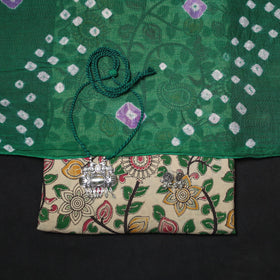 Kalamkari printed cotton 2pc unstitched dress material