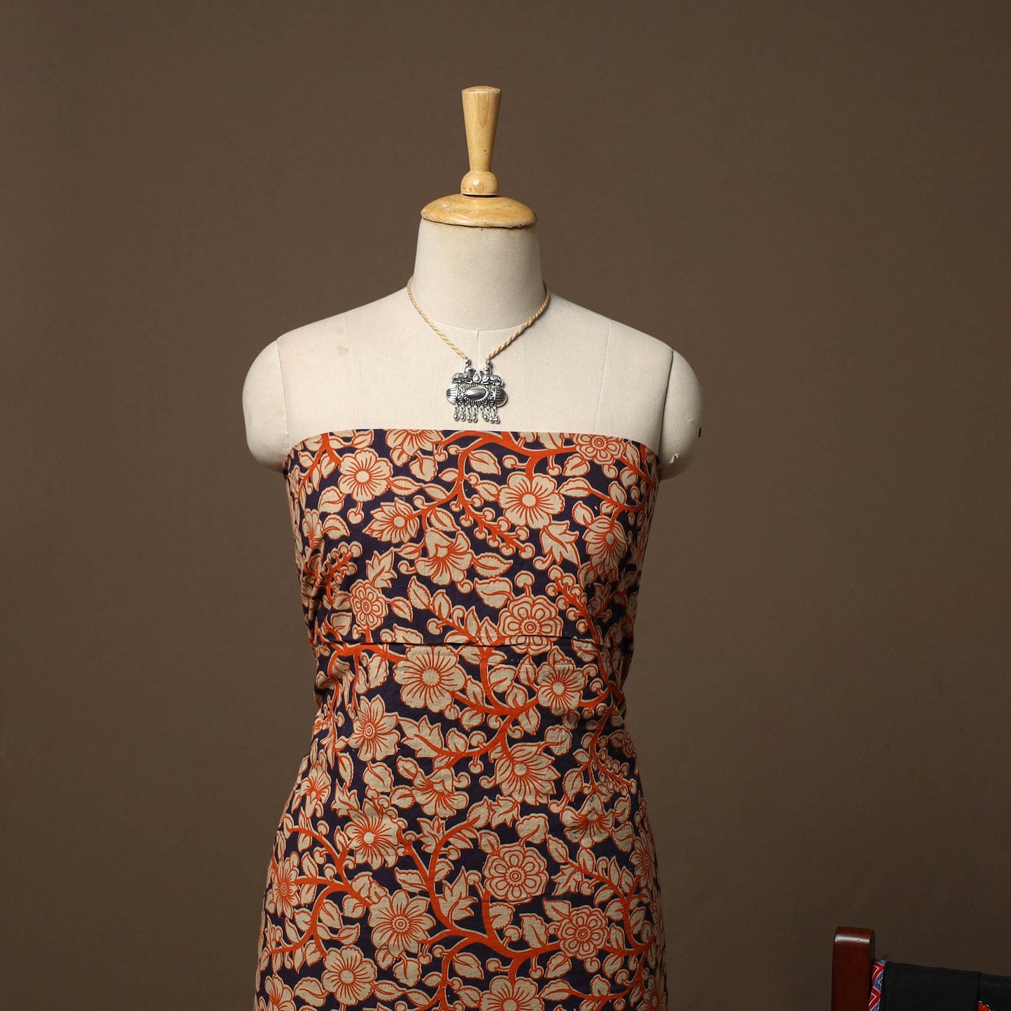 Kalamkari printed cotton 2pc unstitched dress material