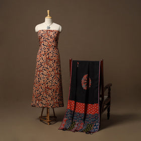 Kalamkari printed cotton 2pc unstitched dress material
