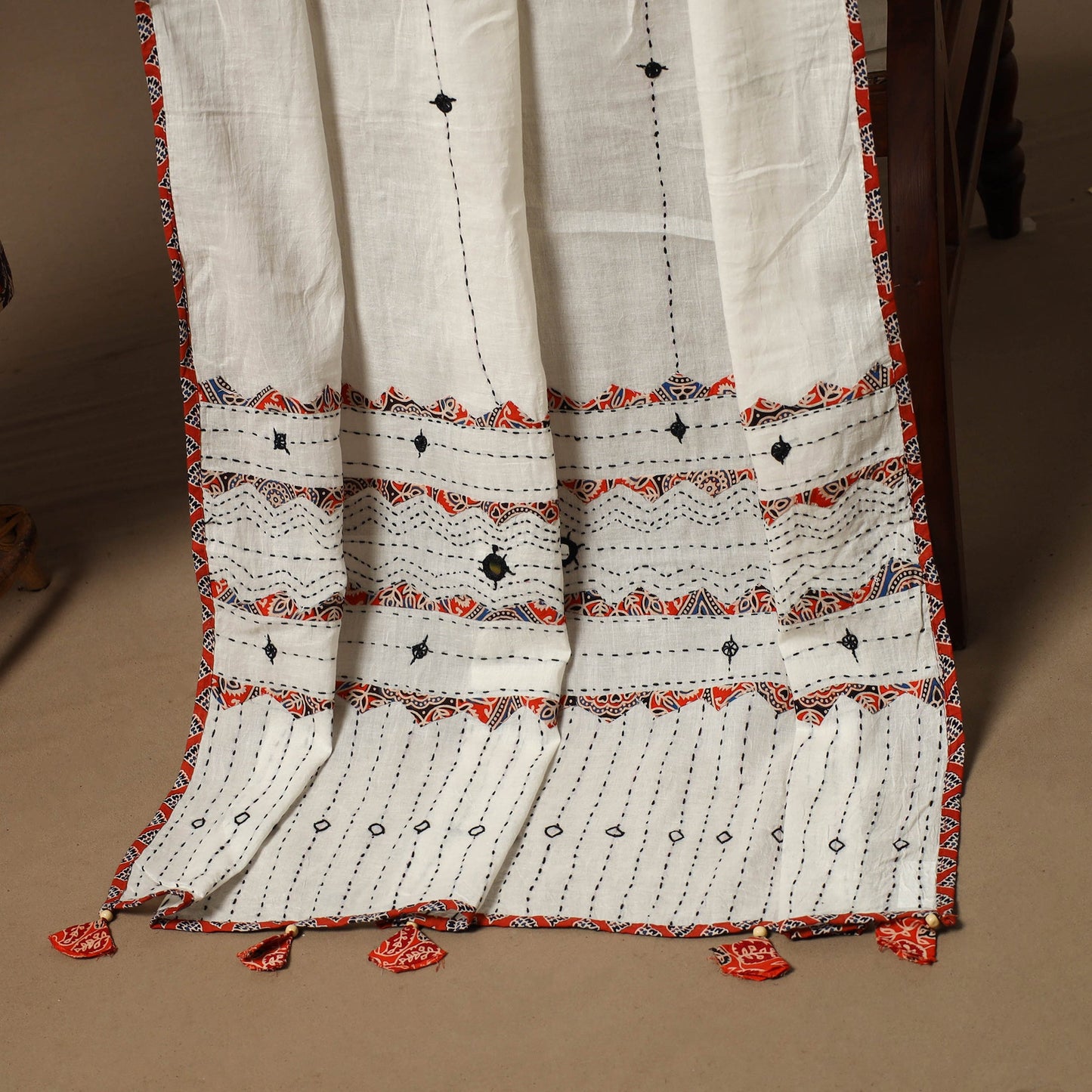 Kalamkari printed cotton 2pc unstitched dress material