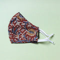  Kalamkari Block Printed Cotton 3 Layer Snug Fit Face Cover 