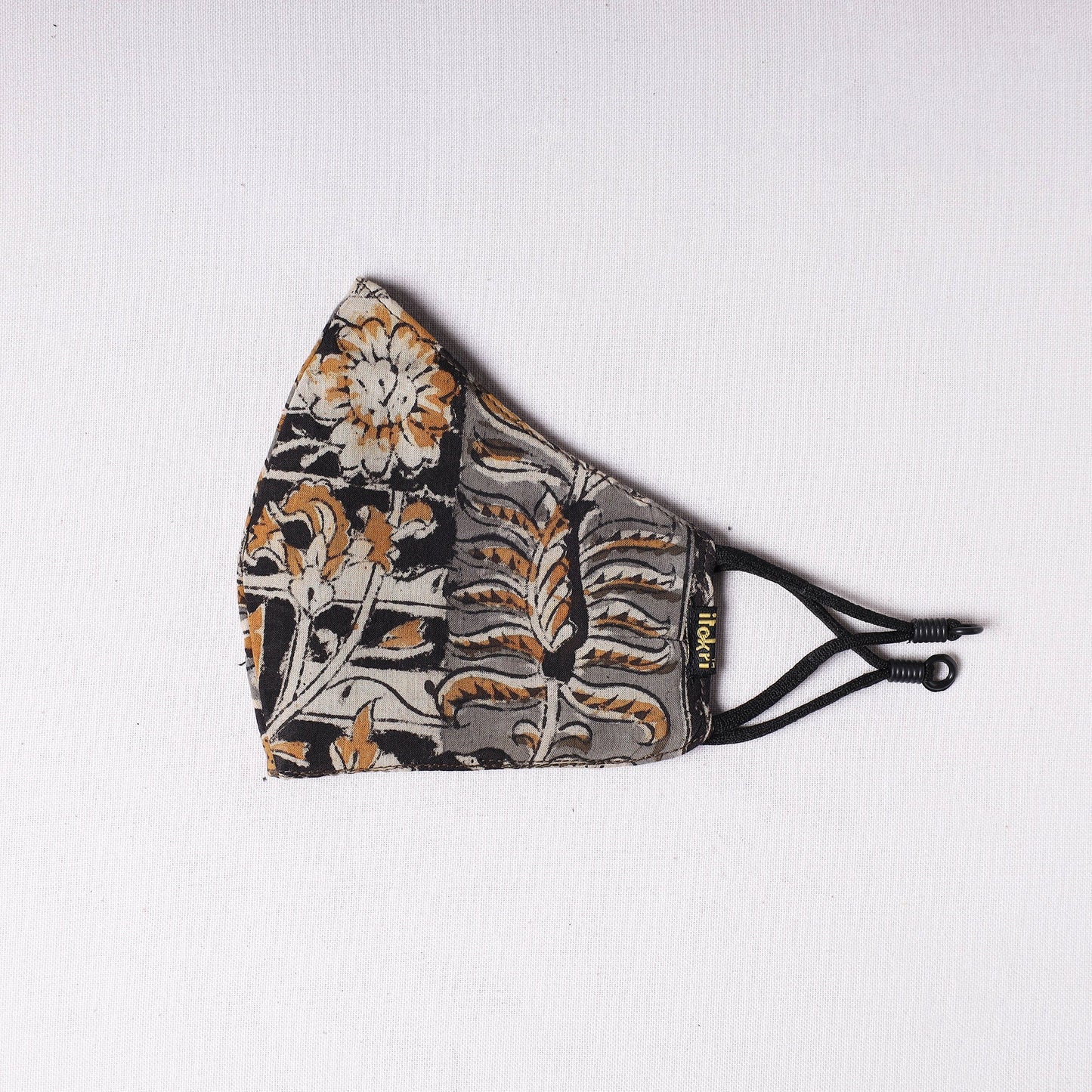  Kalamkari Block Printed Cotton 3 Layer Snug Fit Face Cover 