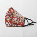  Kalamkari Block Printed Cotton 3 Layer Snug Fit Face Cover 
