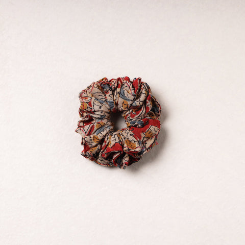   Kalamkari Block Printed Cotton Elastic Rubber Band/Scrunchie 