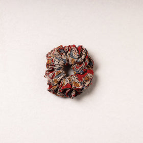   Kalamkari Block Printed Cotton Elastic Rubber Band/Scrunchie 