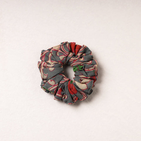  Kalamkari Printed Cotton Elastic Rubber Band/Scrunchie 
