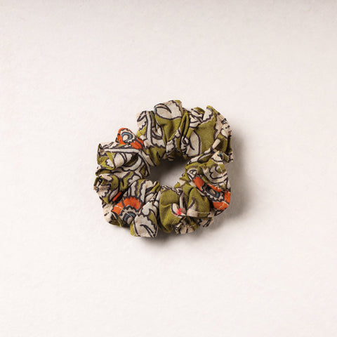  Kalamkari Printed Cotton Elastic Rubber Band/Scrunchie 