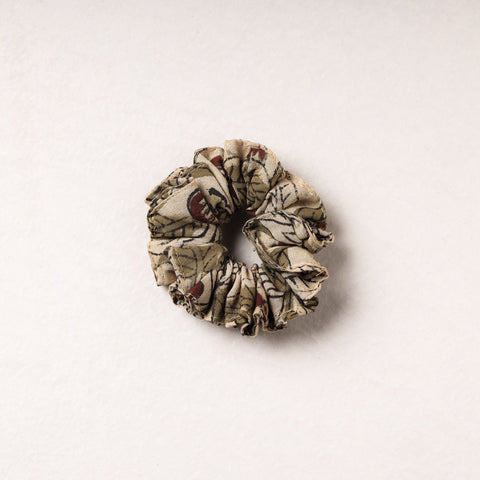   Kalamkari Block Printed Cotton Elastic Rubber Band/Scrunchie 