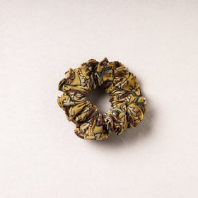   Kalamkari Block Printed Cotton Elastic Rubber Band/Scrunchie 