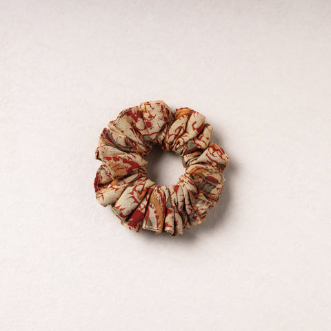   Kalamkari Block Printed Cotton Elastic Rubber Band/Scrunchie 