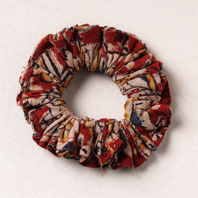   Kalamkari Block Printed Cotton Elastic Rubber Band/Scrunchie 