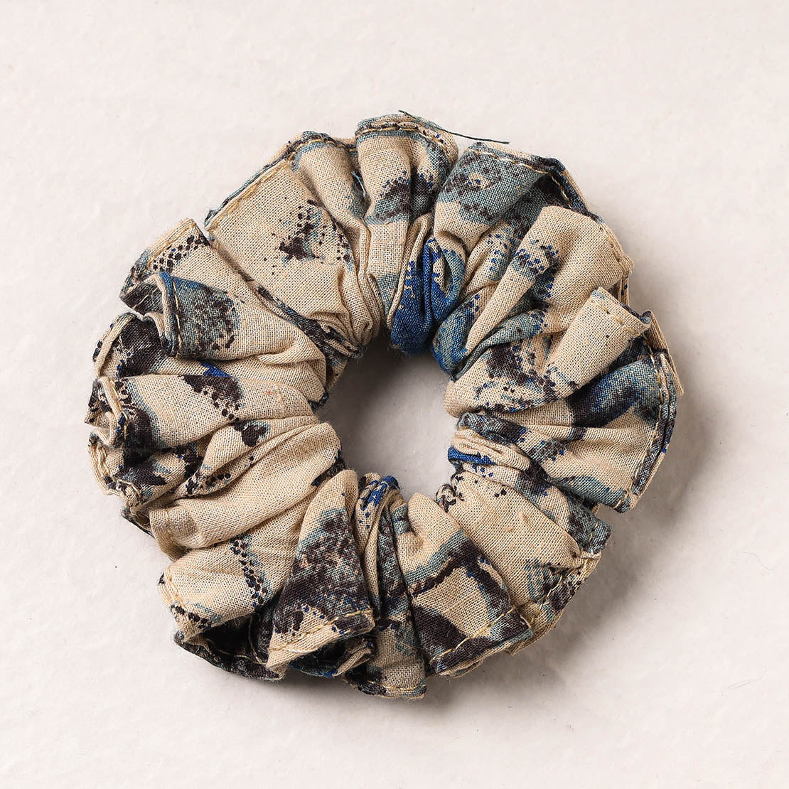  Kalamkari Printed Cotton Elastic Rubber Band/Scrunchie 