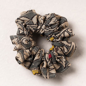  Kalamkari Printed Cotton Elastic Rubber Band/Scrunchie 