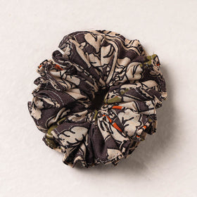  Kalamkari Printed Cotton Elastic Rubber Band/Scrunchie 