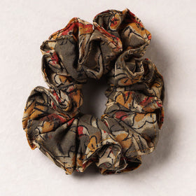   Kalamkari Block Printed Cotton Elastic Rubber Band/Scrunchie 