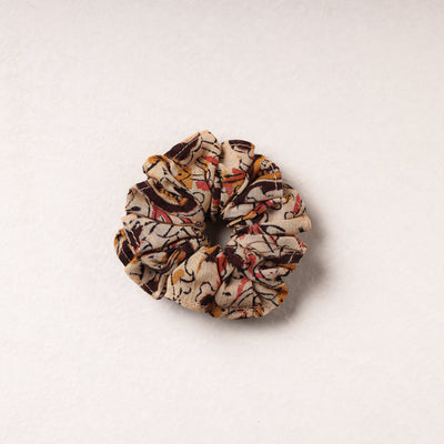   Kalamkari Block Printed Cotton Elastic Rubber Band/Scrunchie 