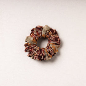   Kalamkari Block Printed Cotton Elastic Rubber Band/Scrunchie 