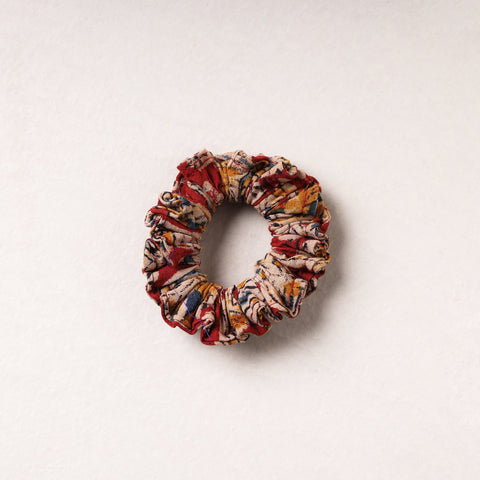   Kalamkari Block Printed Cotton Elastic Rubber Band/Scrunchie 