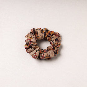  Kalamkari Printed Cotton Elastic Rubber Band/Scrunchie 