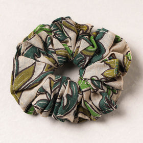  Kalamkari Printed Cotton Elastic Rubber Band/Scrunchie 