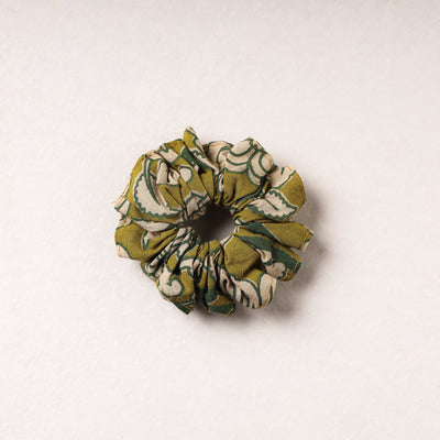  Kalamkari Printed Cotton Elastic Rubber Band/Scrunchie 