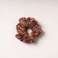   Kalamkari Block Printed Cotton Elastic Rubber Band/Scrunchie 
