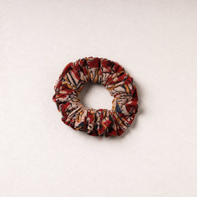   Kalamkari Block Printed Cotton Elastic Rubber Band/Scrunchie 