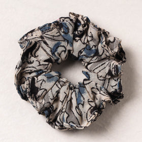   Kalamkari Block Printed Cotton Elastic Rubber Band/Scrunchie 