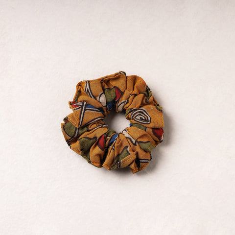  Kalamkari Printed Cotton Elastic Rubber Band/Scrunchie 